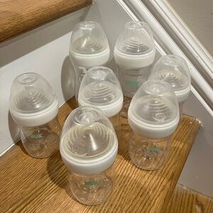 Used nuk baby bottle bundle (7 total)